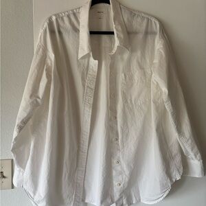 Aritzia Poplin Button Up